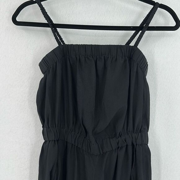 Everlane Black Elastic Sleeveless Cropped Romper The Party of One Jumpsuit XS - Picture 9 of 9
